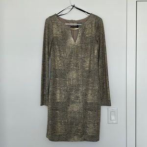 VINCE CAMUTO gold dress